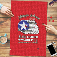 Tuskegee Airmen WWII Heroes Puzzle The Great American Aviators Red Art - Wonder Print Shop