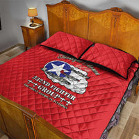 Tuskegee Airmen WWII Heroes Quilt Bed Set The Great American Aviators Red Art - Wonder Print Shop