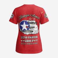 Tuskegee Airmen WWII Heroes Scrub Top The Great American Aviators Red Art - Wonder Print Shop
