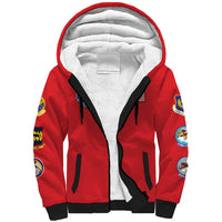 Tuskegee Airmen WWII Heroes Sherpa Hoodie The Great American Aviators Red Art - Wonder Print Shop