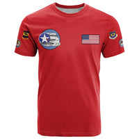 Tuskegee Airmen WWII Heroes T Shirt The Great American Aviators Red Art - Wonder Print Shop