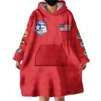 Tuskegee Airmen WWII Heroes Wearable Blanket Hoodie The Great American Aviators Red Art - Wonder Print Shop