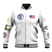 Tuskegee Airmen WWII Heroes Baseball Jacket The Great American Aviators White Art - Wonder Print Shop