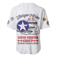 Tuskegee Airmen WWII Heroes Baseball Jersey The Great American Aviators White Art - Wonder Print Shop