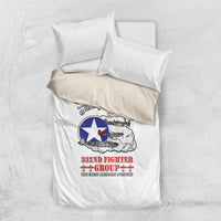 Tuskegee Airmen WWII Heroes Bedding Set The Great American Aviators White Art - Wonder Print Shop