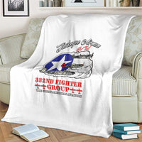 Tuskegee Airmen WWII Heroes Blanket The Great American Aviators White Art - Wonder Print Shop