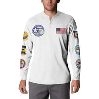 Tuskegee Airmen WWII Heroes Button Sweatshirt The Great American Aviators White Art - Wonder Print Shop