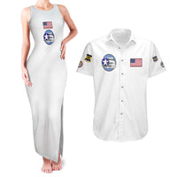 Tuskegee Airmen WWII Heroes Couples Matching Tank Maxi Dress and Hawaiian Shirt The Great American Aviators White Art - Wonder Print Shop