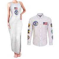 Tuskegee Airmen WWII Heroes Couples Matching Tank Maxi Dress and Long Sleeve Button Shirt The Great American Aviators White Art - Wonder Print Shop