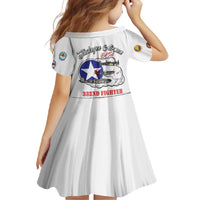 Tuskegee Airmen WWII Heroes Family Matching Off Shoulder Maxi Dress and Hawaiian Shirt The Great American Aviators White Art - Wonder Print Shop