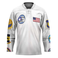 Tuskegee Airmen WWII Heroes Hockey Jersey The Great American Aviators White Art - Wonder Print Shop