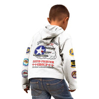 Tuskegee Airmen WWII Heroes Kid Hoodie The Great American Aviators White Art - Wonder Print Shop
