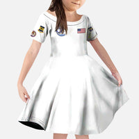 Tuskegee Airmen WWII Heroes Kid Short Sleeve Dress The Great American Aviators White Art - Wonder Print Shop