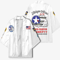 Tuskegee Airmen WWII Heroes Kimono The Great American Aviators White Art - Wonder Print Shop