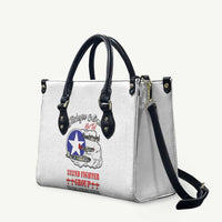 Tuskegee Airmen WWII Heroes Leather Bag The Great American Aviators White Art - Wonder Print Shop