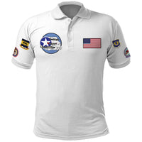 Tuskegee Airmen WWII Heroes Polo Shirt The Great American Aviators White Art - Wonder Print Shop