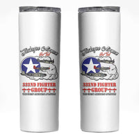 Tuskegee Airmen WWII Heroes Skinny Tumbler The Great American Aviators White Art - Wonder Print Shop