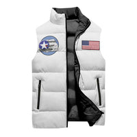 Tuskegee Airmen WWII Heroes Sleeveless Puffer Jacket The Great American Aviators White Art - Wonder Print Shop