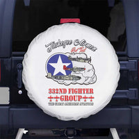 Tuskegee Airmen WWII Heroes Spare Tire Cover The Great American Aviators White Art - Wonder Print Shop