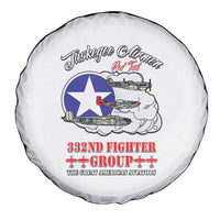 Tuskegee Airmen WWII Heroes Spare Tire Cover The Great American Aviators White Art - Wonder Print Shop