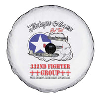 Tuskegee Airmen WWII Heroes Spare Tire Cover The Great American Aviators White Art - Wonder Print Shop
