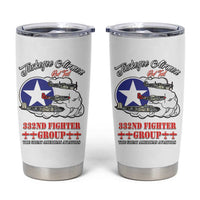 Tuskegee Airmen WWII Heroes Tumbler Cup The Great American Aviators White Art - Wonder Print Shop