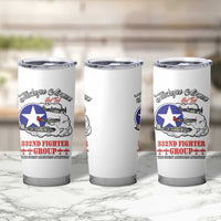 Tuskegee Airmen WWII Heroes Tumbler Cup The Great American Aviators White Art - Wonder Print Shop