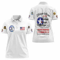 Tuskegee Airmen WWII Heroes Women Polo Shirt The Great American Aviators White Art - Wonder Print Shop