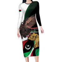 Libya 73rd Anniversary Independence Day Family Matching Long Sleeve Bodycon Dress and Hawaiian Shirt - Wonder Print Shop