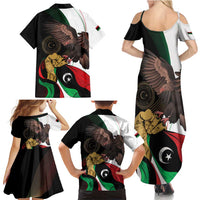 Libya 73rd Anniversary Independence Day Family Matching Summer Maxi Dress and Hawaiian Shirt - Wonder Print Shop