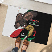 Libya 73rd Anniversary Independence Day Rubber Doormat - Wonder Print Shop