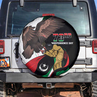 Libya 73rd Anniversary Independence Day Spare Tire Cover - Wonder Print Shop