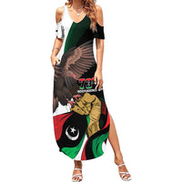 Libya 73rd Anniversary Independence Day Summer Maxi Dress - Wonder Print Shop