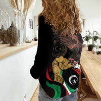 Libya 73rd Anniversary Independence Day Women Casual Shirt - Wonder Print Shop