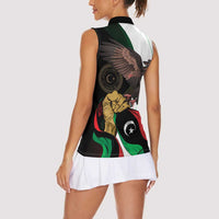 Libya 73rd Anniversary Independence Day Women Sleeveless Polo Shirt - Wonder Print Shop