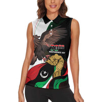 Libya 73rd Anniversary Independence Day Women Sleeveless Polo Shirt - Wonder Print Shop