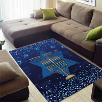 Hanukkah Jewish Festival Area Rug Meronah With Star Of David - Wonder Print Shop