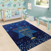 Hanukkah Jewish Festival Area Rug Meronah With Star Of David - Wonder Print Shop