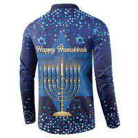 Hanukkah Jewish Festival Button Sweatshirt Meronah With Star Of David - Wonder Print Shop
