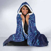 Hanukkah Jewish Festival Hooded Blanket Meronah With Star Of David