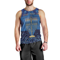 Hanukkah Jewish Festival Men Tank Top Meronah With Star Of David - Wonder Print Shop