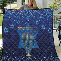 Hanukkah Jewish Festival Quilt Meronah With Star Of David - Wonder Print Shop