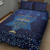 Hanukkah Jewish Festival Quilt Bed Set Meronah With Star Of David - Wonder Print Shop