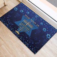 Hanukkah Jewish Festival Rubber Doormat Meronah With Star Of David - Wonder Print Shop