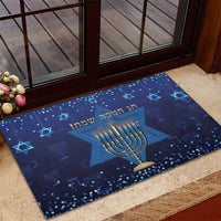 Hanukkah Jewish Festival Rubber Doormat Meronah With Star Of David - Wonder Print Shop