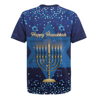 Hanukkah Jewish Festival Rugby Jersey Meronah With Star Of David - Wonder Print Shop