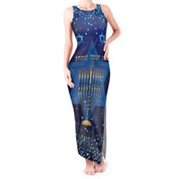 Hanukkah Jewish Festival Tank Maxi Dress Meronah With Star Of David - Wonder Print Shop