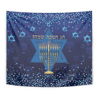 Hanukkah Jewish Festival Tapestry Meronah With Star Of David - Wonder Print Shop