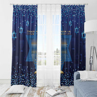 Hanukkah Jewish Festival Window Curtain Meronah With Star Of David - Wonder Print Shop