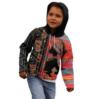 Happy International Women's Day Kid Hoodie African Women With Ethnic Pattern